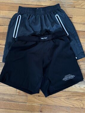 Men's Black Performance Shorts